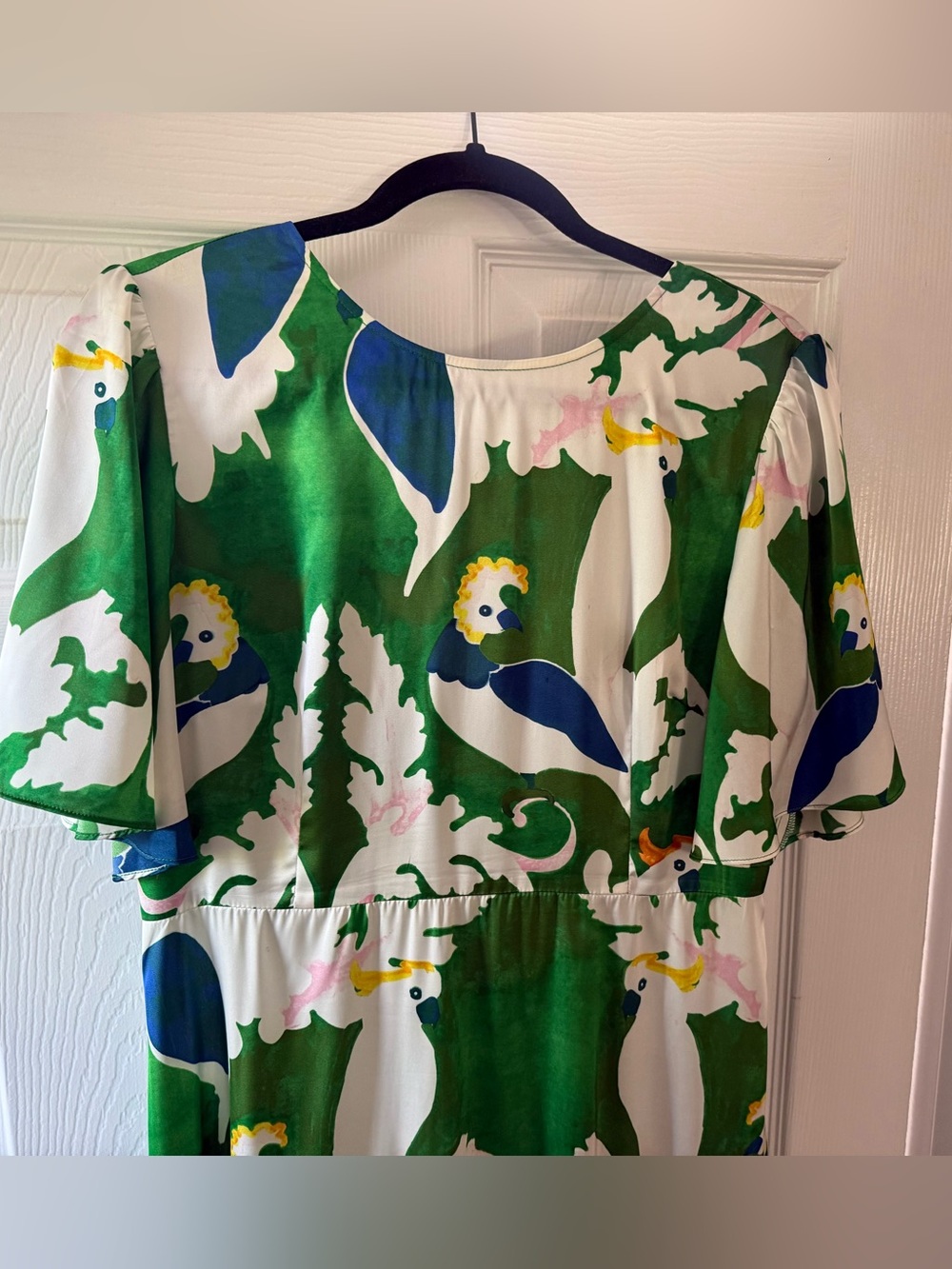 Traffic People Parrot Print Maxi Dress